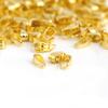 300Pcs / Bag Pendant Connector Pinch Clips Clasps Snap Jewelry Findings Alloy Bails (Gold)