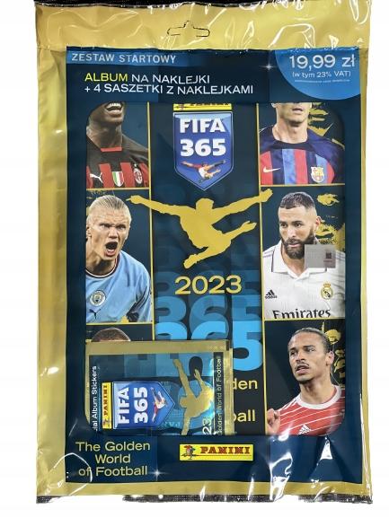 Fifa 365 2023 набор: альбом для наклеек + 4 пакетика с наклейками