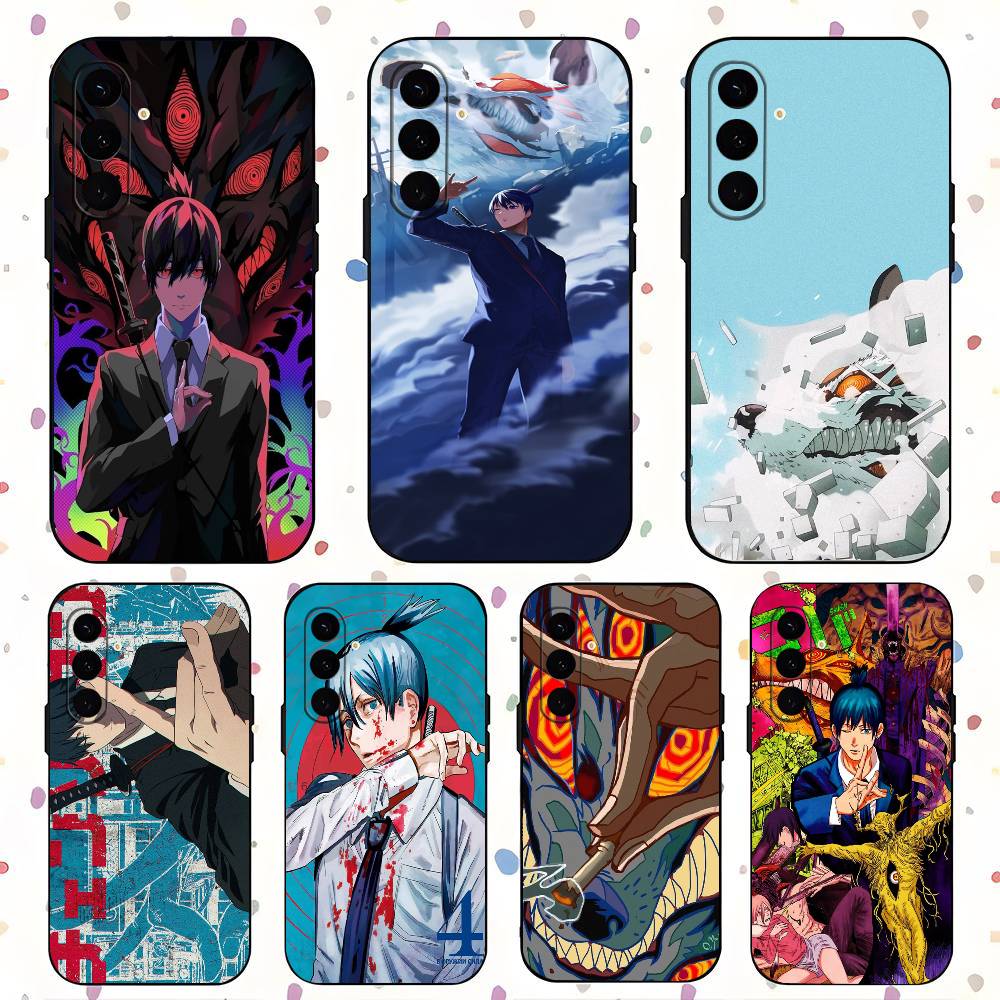 Аки Хаякава Для Samsung Galaxy S24 S23 Ultra S22 S21 Plus S20 Черный Мягкий Силиконовый Защитный Чехол