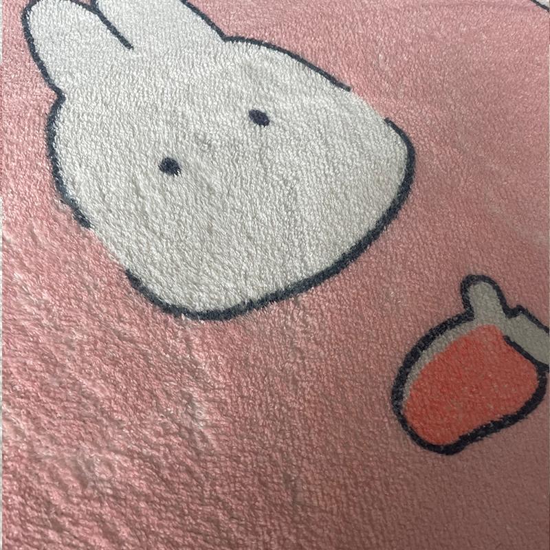 Pink Cute Bedroom Carpet Hairy Girl Children Room's Rugs For Bed Room Decor Lounge Carpet Living Room Thermal Mat for Kids Korea