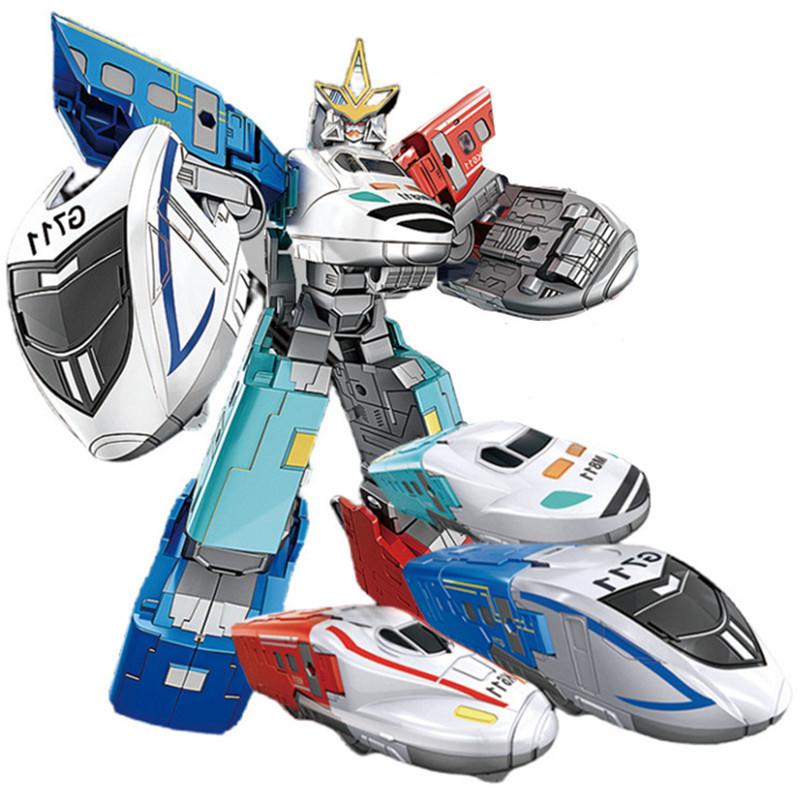 ZZKJ 19CM Cool Transformation Toys Anime Robot Car Tank Aircraft Dinosaur Models Action Figures Children Boys Gifts