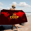 СССР Советский Микрофибра Печатный Пляжное полотенце Альпинизм Йога Пляж Плавание Бег Впитывающее Мягкое полотенце