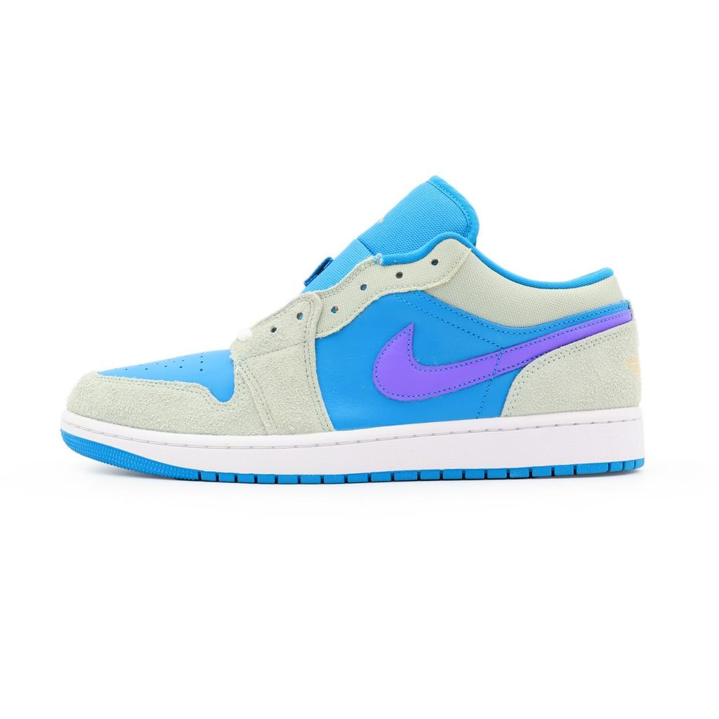 DX4334-300 Nike Air Jordan 1 Low Акватон Психический Небесное Золото Синий (Мужской)