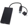 USB 3.0 или USB C на двойной HD-разветвитель 2-в-1 USB-адаптер вывода HD Поддержка 4K 2K Расширенный дисплей для ПК Ноутбука