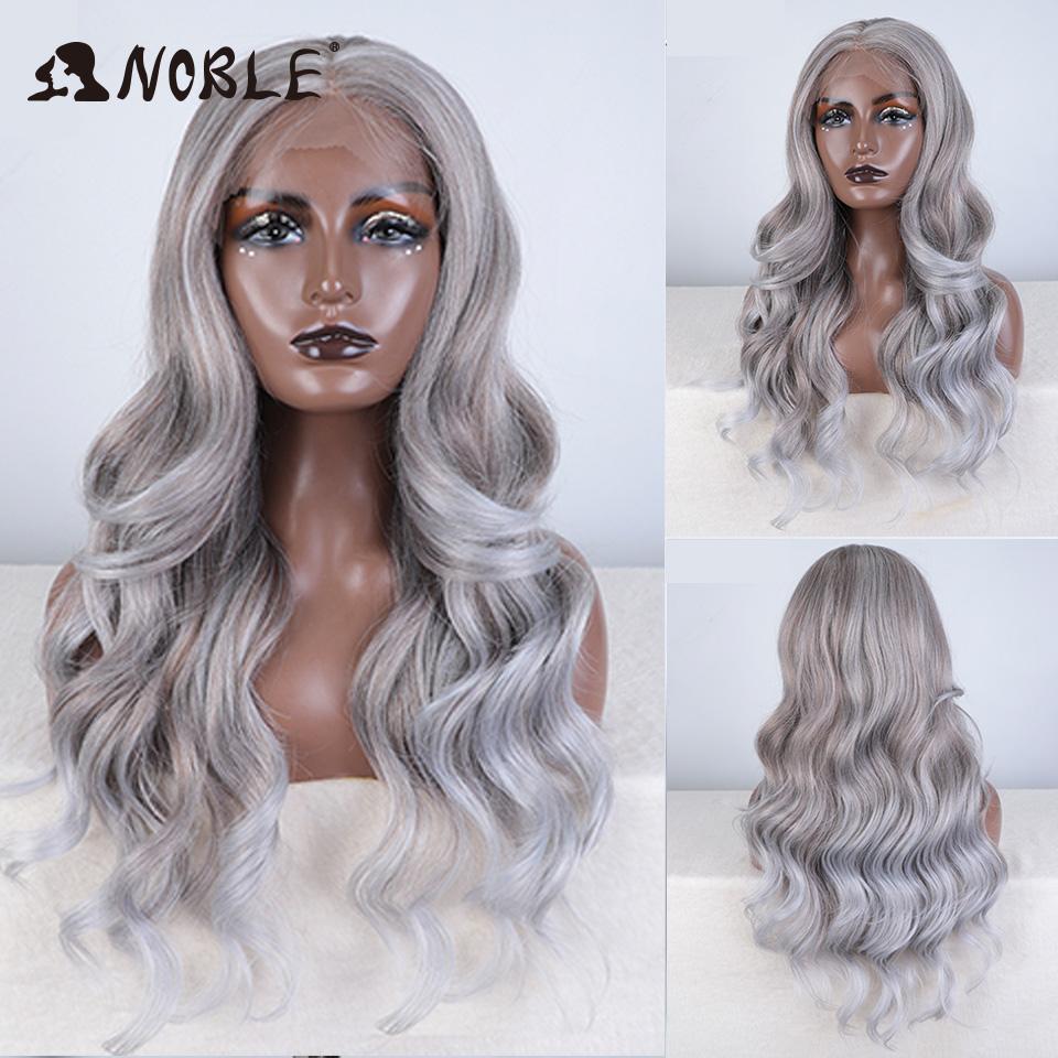 Noble Synthetic Lace Front Wig 28 Inch Highlight Honey Brown Body Wave Wig Cosplay Wigs For Women Lace Wig Lace Wig Synthetic