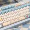 125 Key Line Puppy Keycap Set PBT Cute Type MOA Keycap Compatible MX Switch Wooting Mechanical Keyboard