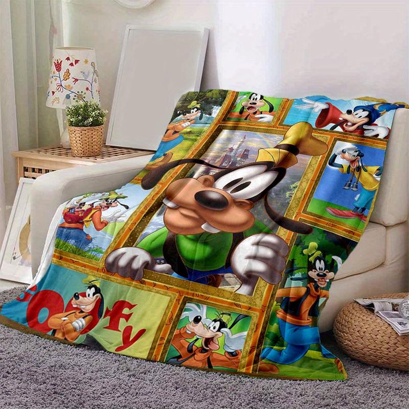 1pc. Cartoon Goofy Blanket, Seasonal Home Decor Gift for All Ages,Soft Flannel Throw Blanket, Versatile & Cozy for Bedroom, Living Room, Tra