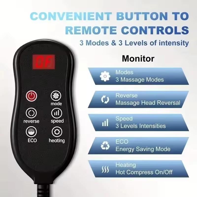 Big Size Electric Foot Leg Massager Heated Roller Vibration Press Calf Relieve Body Stress Care Foot Machines Simple Operation