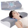 FKEWUK Пена с эффектом памяти Облегчает шею Регулируемый Подходит для сна на боку и на спине Съемный Чехол Эргономичный Облегчает шею и плечи Пена с эффектом памяти Высокий и Подушка,