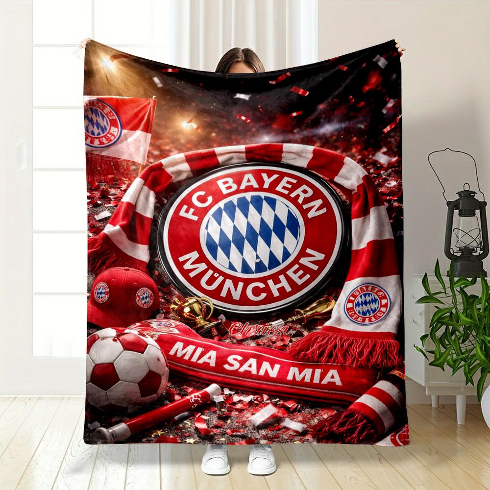 FC Bayern Munich Designed Flannel blanket for bedroom, living room, sofa, and nap