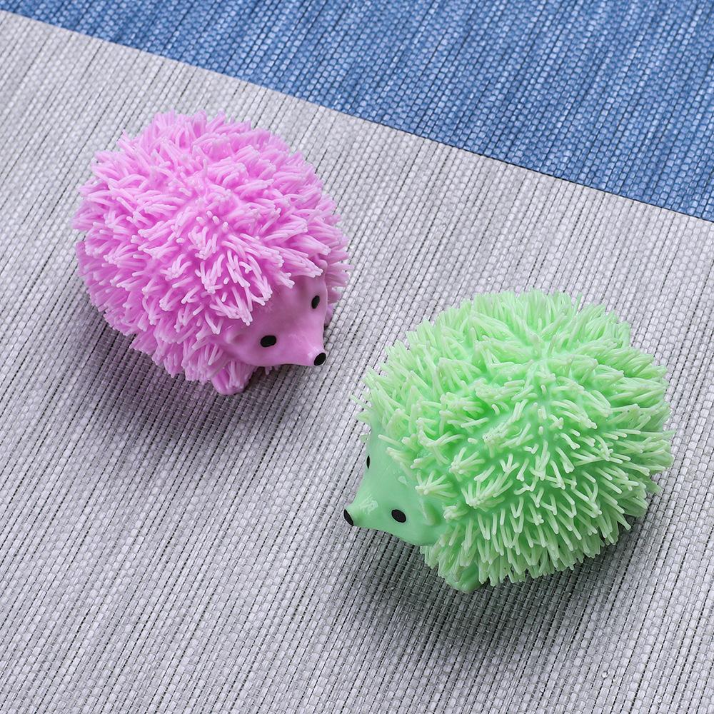 1pc Pinch Hedgehog Squeeze Toys Glitter Creative Fidget Toy Stress Relief Sensory Toy For Kids Adults Gift