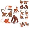 Lifelike Monkey Figurine Plastic Sculpture For Wildlife Education And Decoration