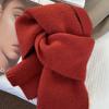 New Knitted Neck Warmer Windproof Warm Knitted Scarf Solid Color Versatile Neckerchief Autumn and Winter