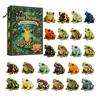 Frog Themed Ornaments Advent Calendar 2026, 24 Days Christmas Countdown with Pcs 2D Holiday Surprise Gift Acrylic Ornaments, Cute Hanging Pendants for