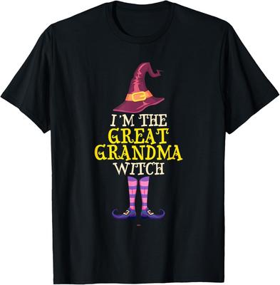 I'm The Great Grandma Witch Costume Halloween Funny T-Shirt