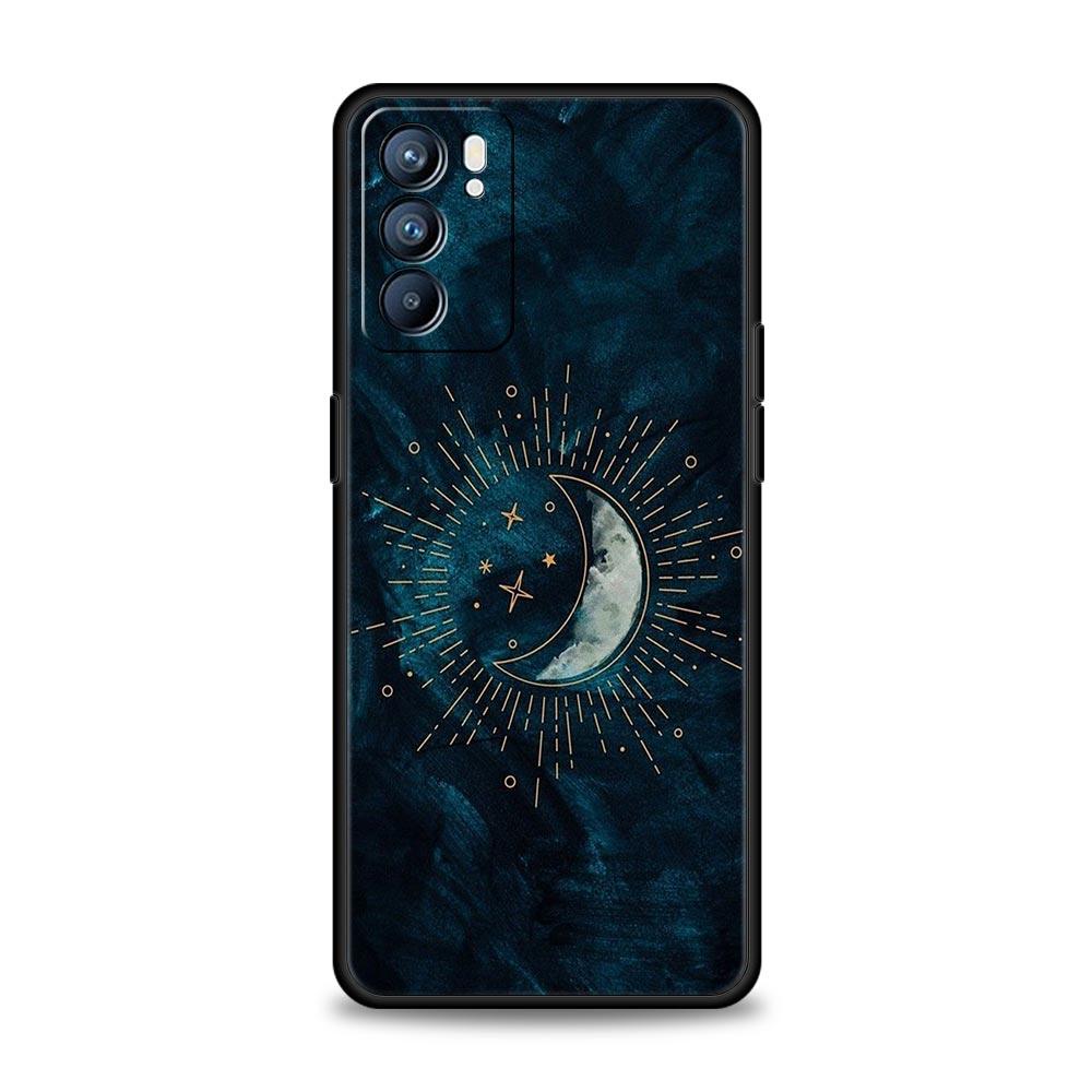 Чехол для телефона с изображением планеты и звездного неба Для Oppo Reno8 Reno7 Reno6 Pro A54 5G Find X6 X5 A53 A52 A9 A15 A95 A17 A16 A57 A31