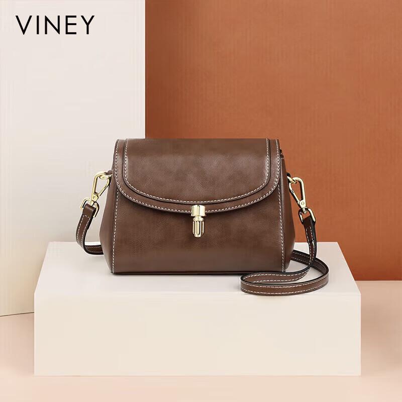 Женская кожаная сумка через плечо VINEY