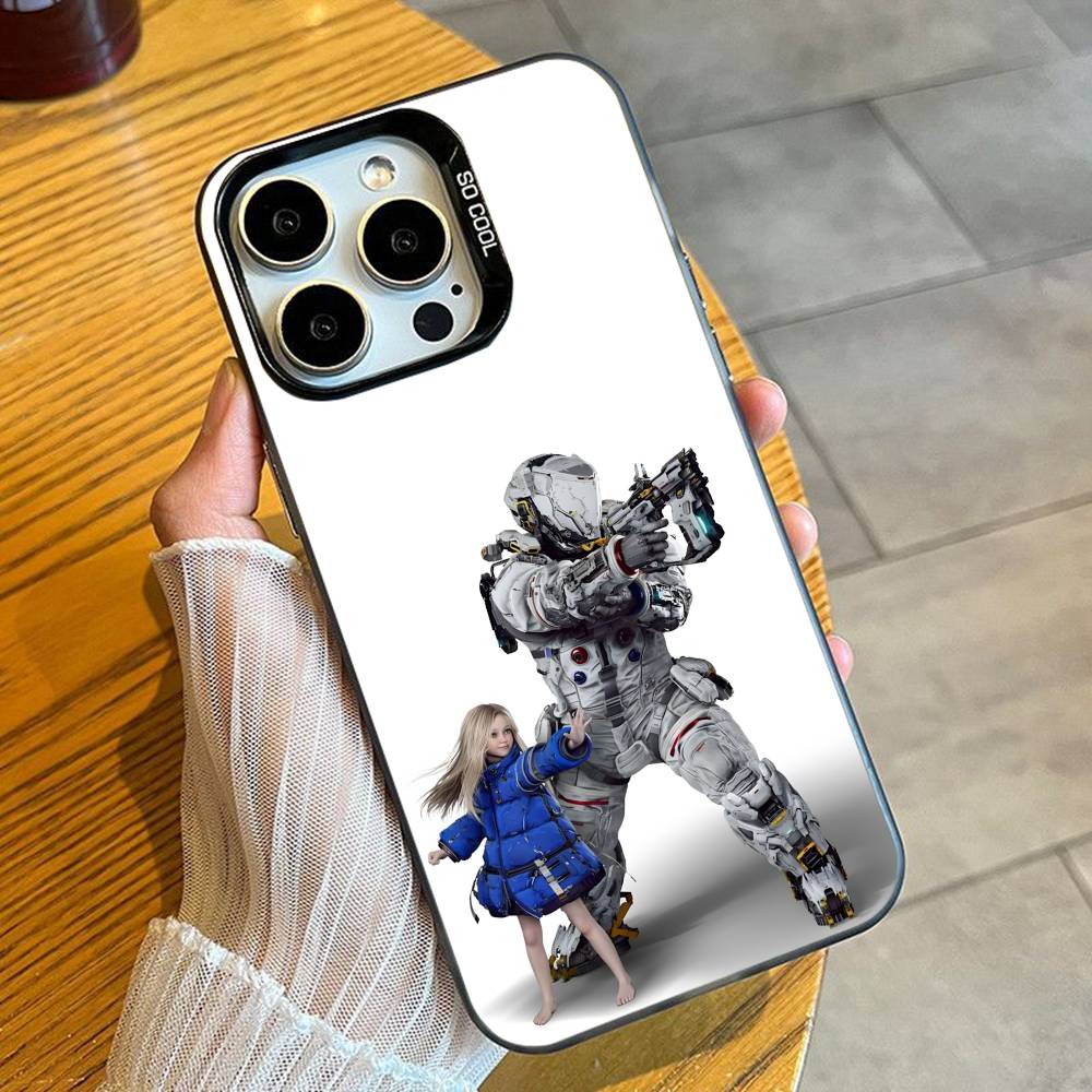 Игровой чехол для телефона P-Pragmata для iPhone 16 17 15 14 12 13 Pro Max Черный цвет Ударопрочный чехол