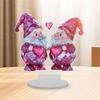 Орнамент в виде сердца любви 2D Плоский акриловый настольный декор Мультяшный орнамент в виде сердца любви