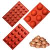 Hemisphere Shape Silicone 6/15/24 Holes Food Grade Baking Accessories Chocolate Candy Mold Bakeware Kitchen Gadgets