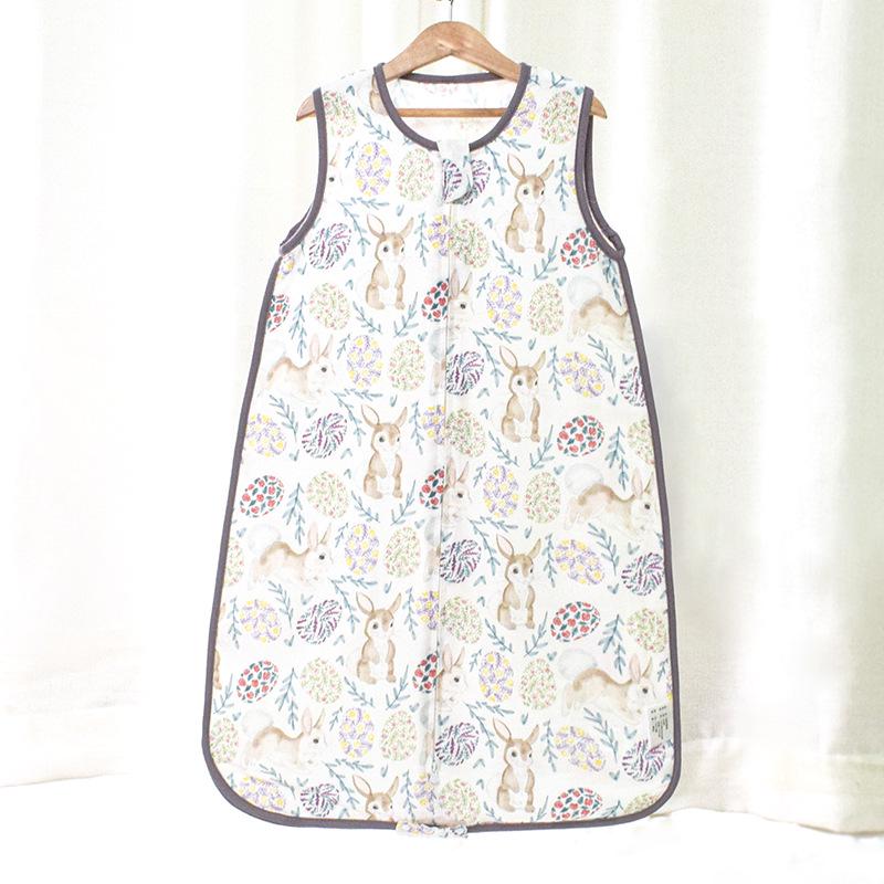 Детский спальный мешок-трансформер из бамбуковой хлопчатобумажной марли с разделяющимися ножками - весна/лето