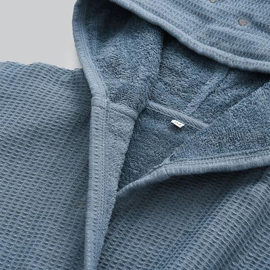 Yousheng Детский халат с капюшоном и поясом с карманом, плотный, мягкий, впитывающий воду, быстросохнущий, однотонный, для мальчиков и девочек, халат для малышей, пижамы, одежда для сна