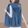Women's Versatile Short Hooded Corduroy Vest - New 2024 Style for Spring and Autumn Outerwear