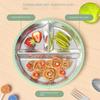 Detachable Baby Sucker Dining Plate 304 Stainless Steel Kids Feeding Bowls  For Toddlers