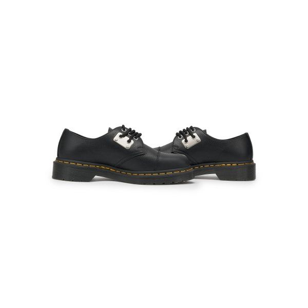 Dr. Martens Кожаные Обувь Кэжуал с Круглым Носком, На Шнуровке, Удобные, Прочные, Низкие, Унисекс, Черные 31684001