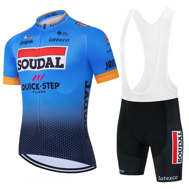 2025 SOUDAL Quick Step Велосипедные комплекты одежды Велосипедная одежда для MTB С короткими рукавами Велосипедная одежда Ropa Ciclismo Hombre Maillot