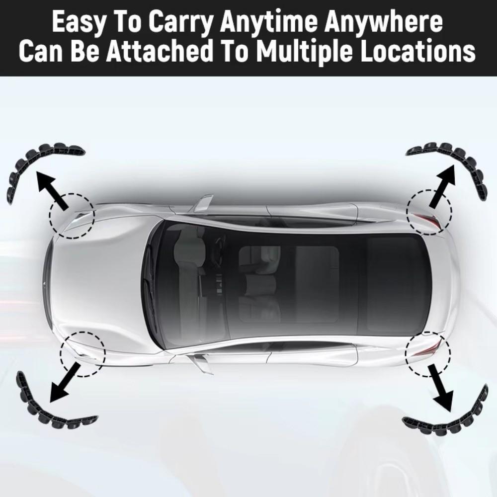 2pcs Safety Warning Bumper Reflector Strips Self-Adhesive Reflective Car Decal For Car SUV Truck