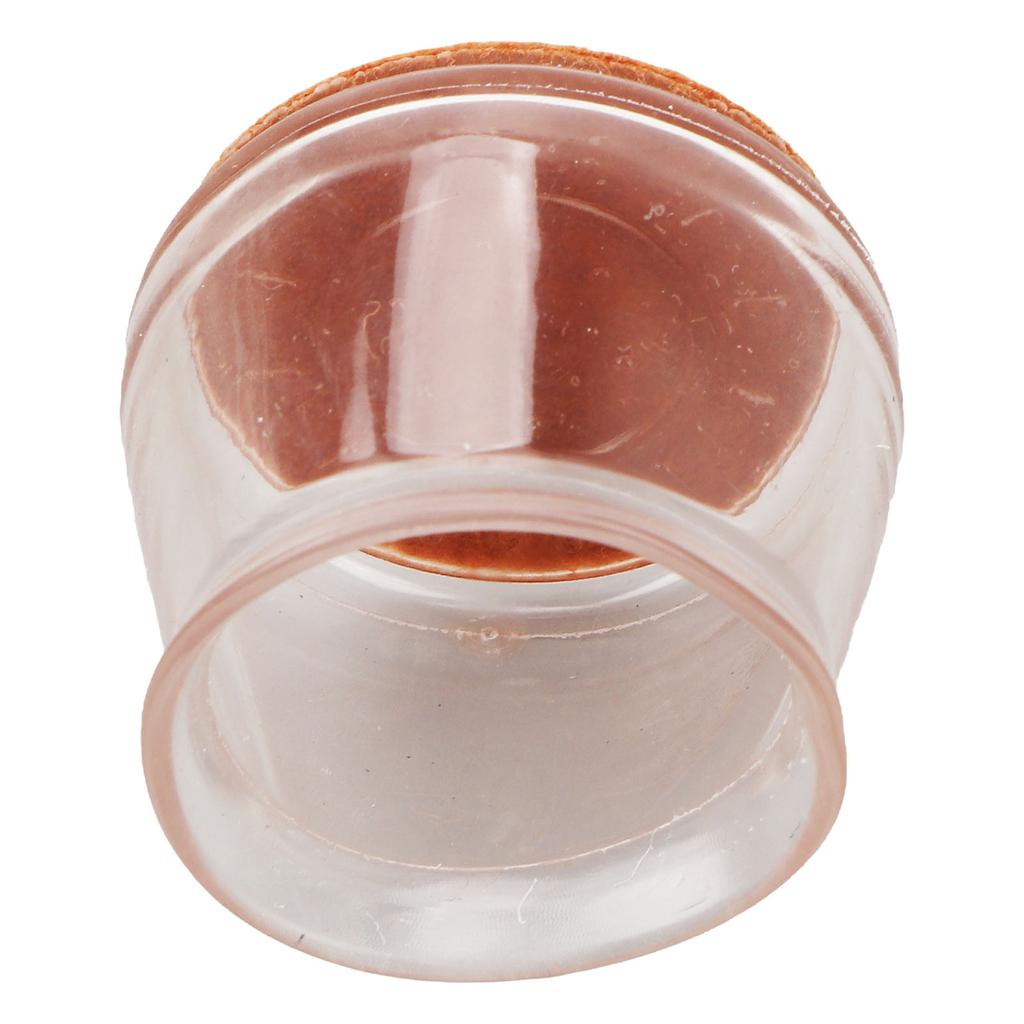 36pcs Silicone Chair Leg Cover Elastic Soft Transparent Chair Feet Protector for Home Office Hotel