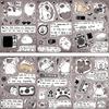 8 Сиамских кошек Дневник наблюдений Стикеры Guka DIY Ручной аккаунт Маленькая карточка Чехол для телефона Украшение Ins
