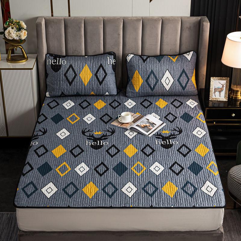 Мягкое постельное белье из хлопка высокого качества, наматрасник, утолщенное стеганое покрывало, эластичные простыни, простыня на подкладке