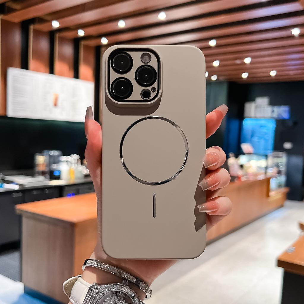 Дофаминовый Применимый Магнитный Чехол для Телефона iPhone 17 Apple 16 ProMax Поставляется с Защитной Пленкой для Объектива Противоударный Чехол