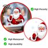 Santa Claus Wall Stickers Christmas Window Clings, Reusable Static Holding Milk And Cookies Indoor Outdoor Ornaments Glass Decals, Winter Holiday