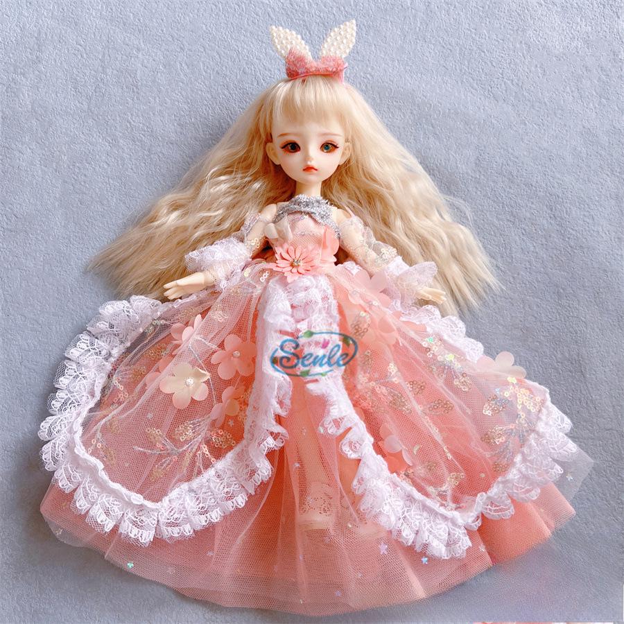 30 Cm 6-Point BJD Doll Dress Set - Lolita Style Clothes for Doll Dress-Up