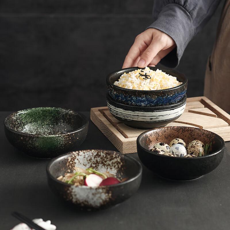 Zhishi Japanese Style Retro Ceramic Small Bowls