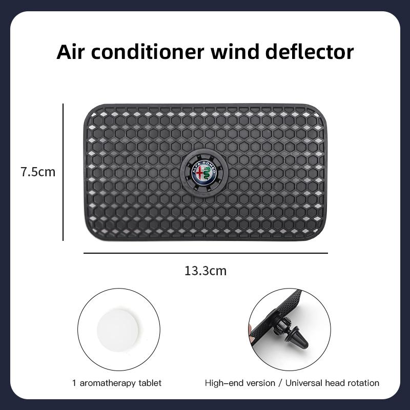 Car Outlet Wind Shield Windproof Air Outlet Baffle Conditioning Wind Shield For Alfa Romeo 4C 159 166 Giulia 156 Mito 147 8C GT ZO0
