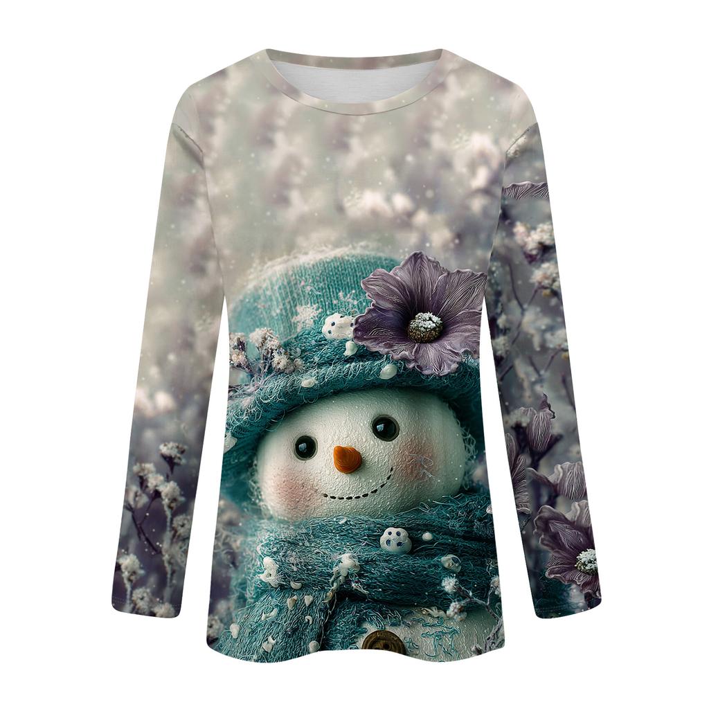 Рубашки с длинным рукавом для женщин, милые футболки с графическим принтом, блузки, повседневные базовые топы больших размеров, пуловеры