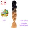 MISS WIG Ombre Oversized Hazelnut Hair 24" 100g Synthetic Crochet Braid Hair Extension Fiber