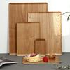 Japanese Fraxinus Mandshurica Wooden Cake Rack, Bakery Rectangular Dessert Tray, Kitchen Storage Tray, Exquisite Tea Tray
