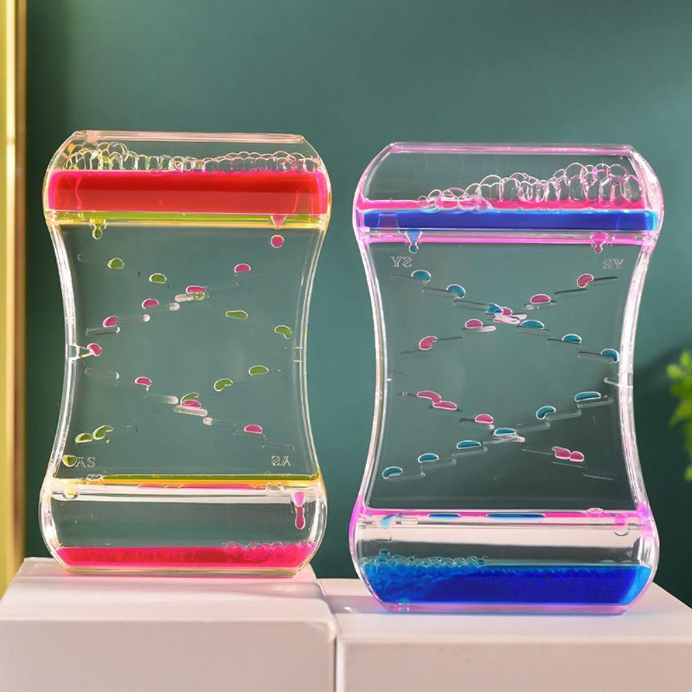 Accessories Liquid Timer Oil Hourglass Stress Reliever Toys Living Room Ornament Dripping Oil Slide