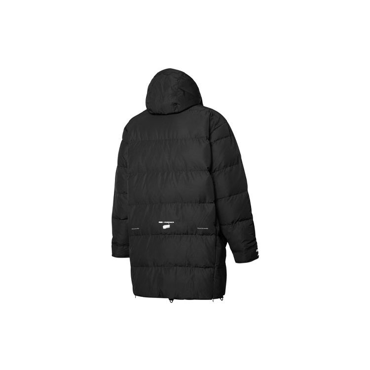 Puma Длинное пуховое пальто Roaringwild X Series с контрастным карманом, принтом логотипа и теплым капюшоном, мужская верхняя одежда, черный 532588-01