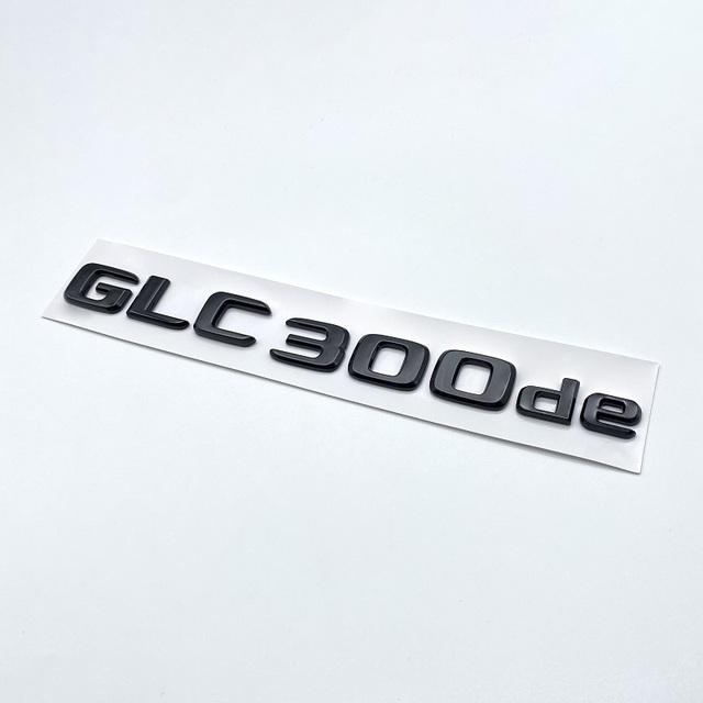 3D хромированные черные буквы GLC300de GLC300e GLC350e GLC400e 4Matic эмблема для Mercedes Benz GLC X253 наклейка на багажник автомобиля с логотипом