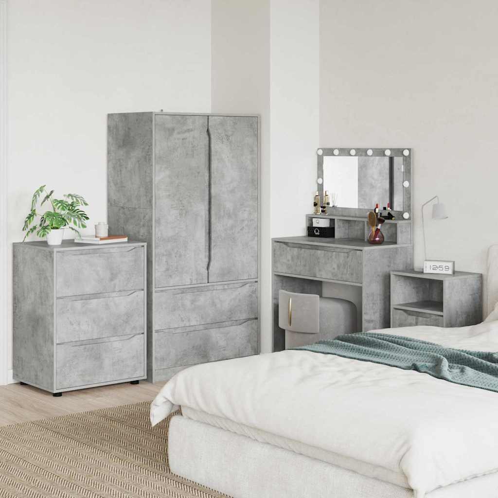 Storage Cabinet Concrete Grey 60 x 48 x 81 cm Engineered Wood