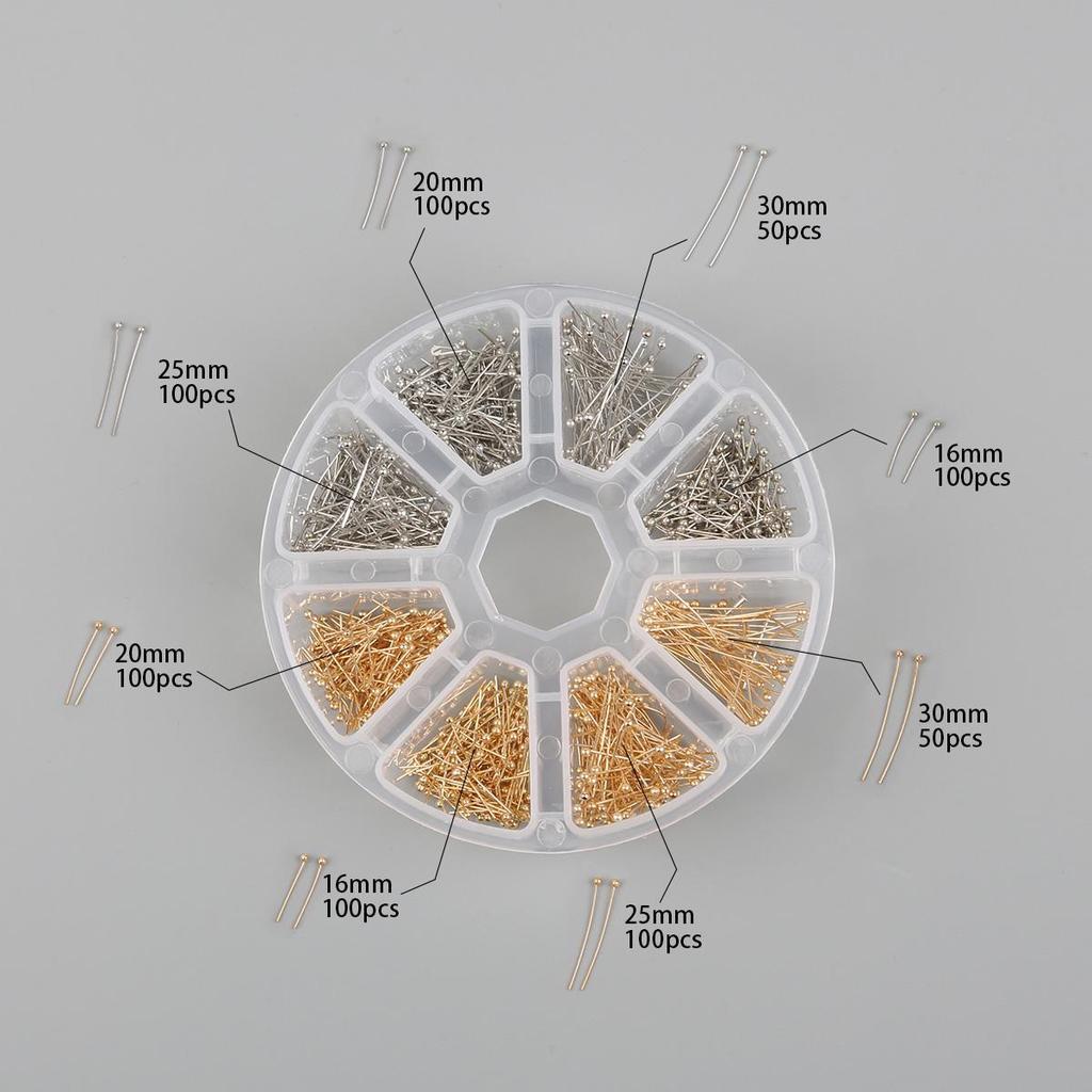 1 компл./кор. застежки-цепочки Подвески игольчатые кольца для DIY аксессуары для изготовления ювелирных изделий