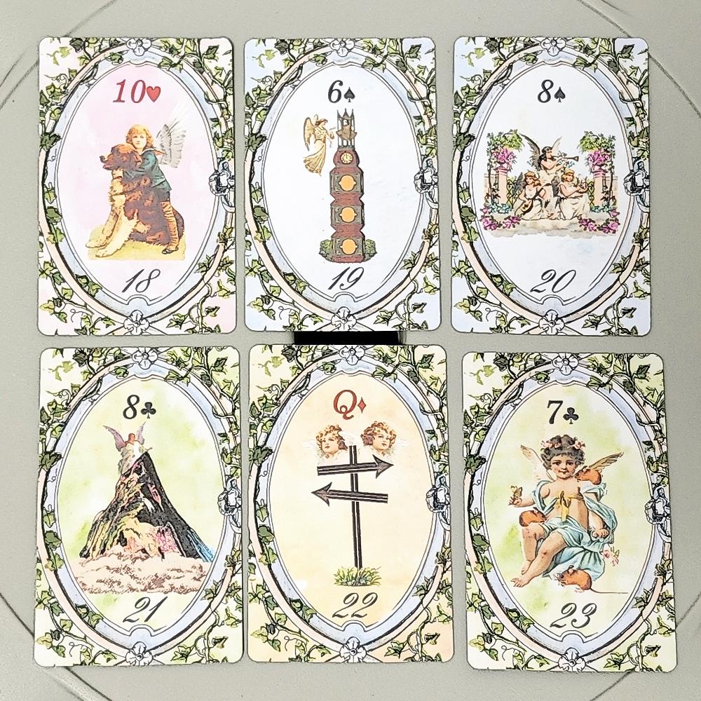 9*6cm Angel Lenormand Deck 36 Pcs Lenormand Cards