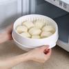 Microwave Safe Steamer Box With Wide Ergonomic Handles Transparent Lid And Steam Vents For Efficient Heating PP5 Material Multi Layer Design