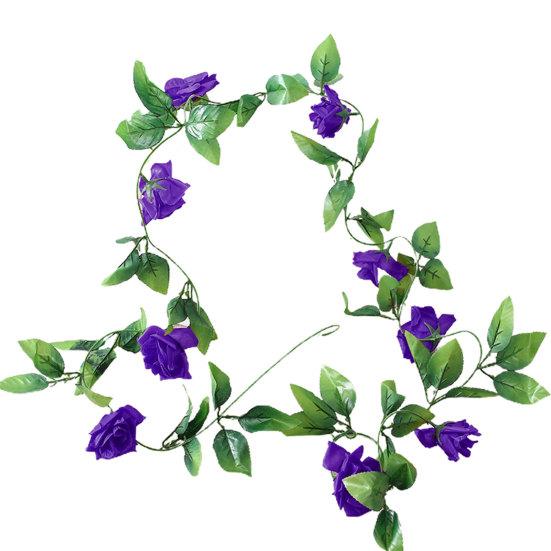 Искусственные розы, вечные, прочные, висящие, очаровательные, ландшафтный дизайн, цветок плюща, виноградная лоза, садовый декор